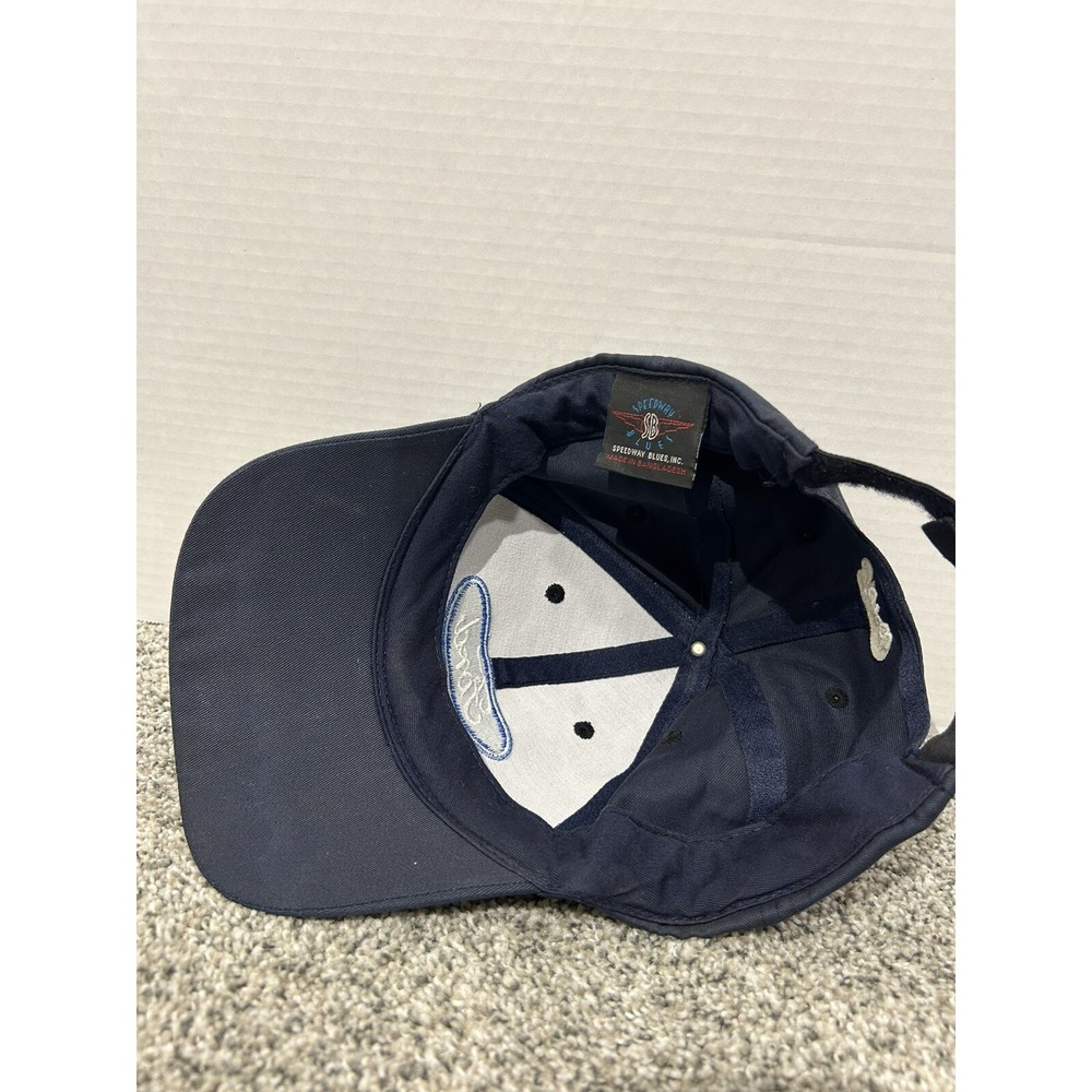 Ford Hat Speedway Blues Black with Blue Stripe - Picture 3 of 4